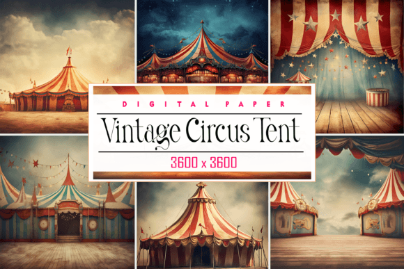 Download Vintage Circus Tent - Premium Resources