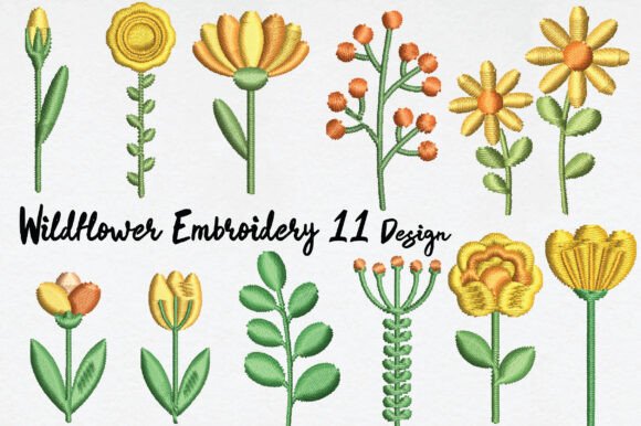 Download Wildflower Embroidery Bundle - Wild Collection