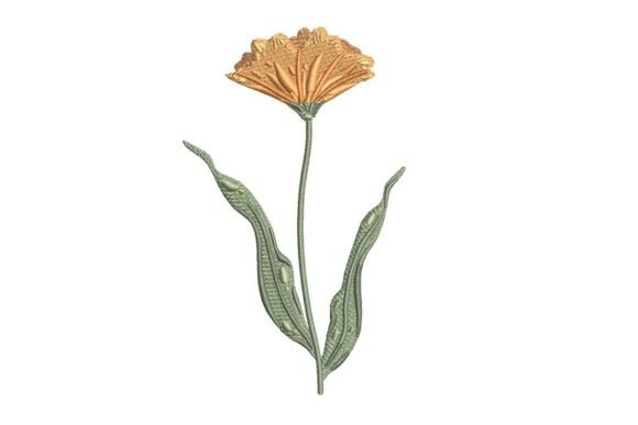 Download Yellow Wildflower Embroidery Design - Wild Collection
