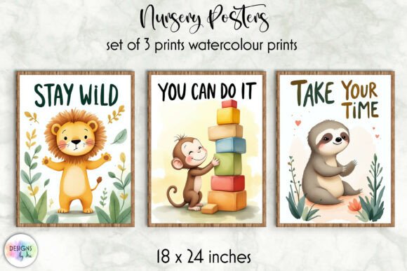 Download Wild Animal Affirmation Poster Set - Wild Collection