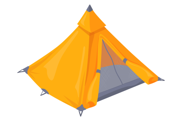 Download Camping Tent Icon. Tourist Outdoor Carto - Tent Collection