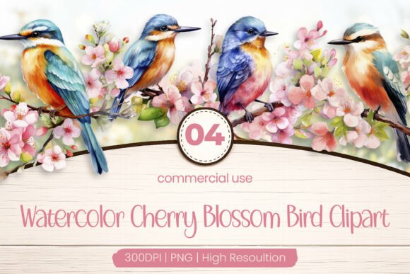 Download Cherry Blossom Bird Clipart PNG - Cherry blossom Collection