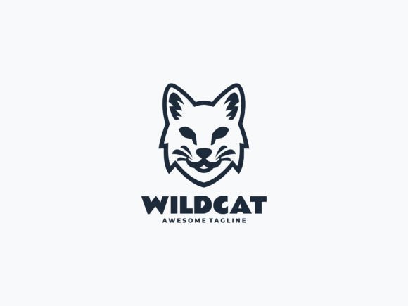 Download Wild Cat Line Art Logo - Wild Collection