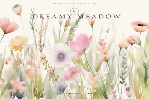 Download Wild Flowers Floral Border Clipart Set - Wild Collection