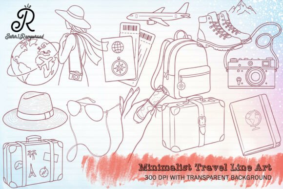 Download Minimalist Travel Line Art Clipart - Line art clipart Collection