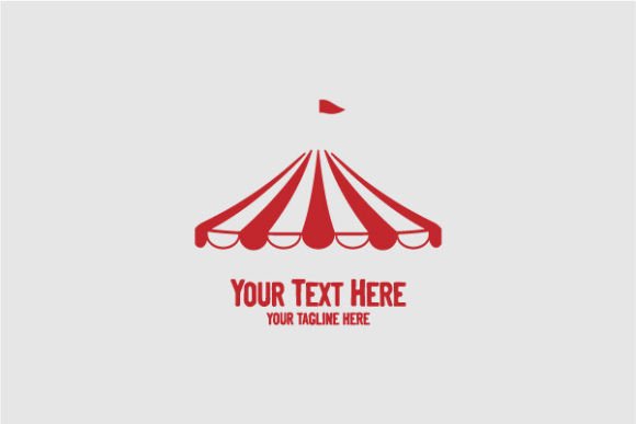 Download Cirque Circus Tent Stripes Logo Design - Premium Bundle