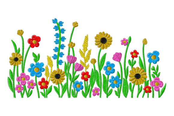Download Wildflower Embroidery Design - Wild Collection