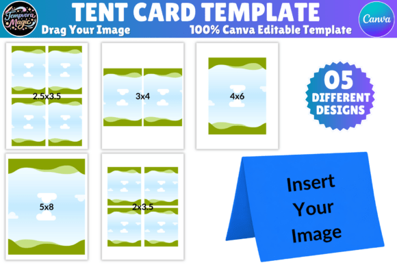 Download Tent Card Canva Editable Template - Premium Resources