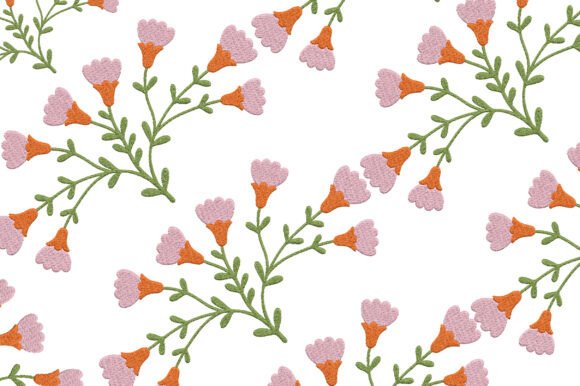 Download Botanical Wildflower Embroidery Design - Wild Collection