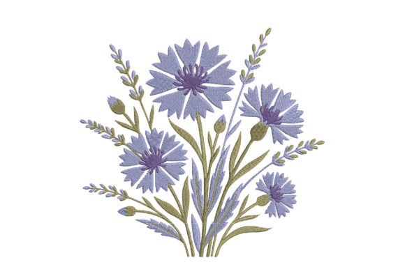 Download Lavender Wildflower Embroidery Design - Wild Collection