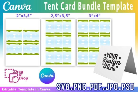 Download Tent Card Template Bundle,Place Card - Premium Resources