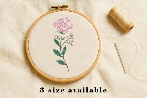 Download Floral Wildflower Embroidery Design - Wild Collection